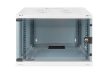 DIGITUS SOHO DN-19 07U-S-1 19" 7U 370x540x400mm lapraszerelt üvegajtós szürke fali rack szekrény