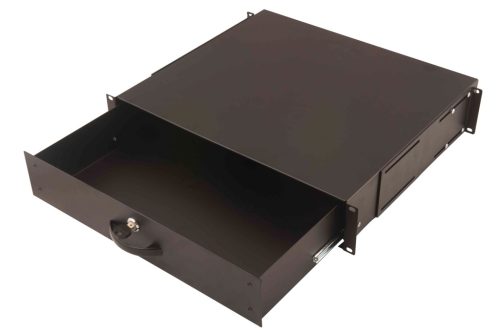 DIGITUS DN-19 KEY-2U-SW 19" 2U fekete billentyűzet és dokumentumtároló fiók