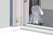 DIGITUS Dynamic-N DN-37104 19" 9U 474x600x450mm lapraszerelt üvegajtós szürke fali rack szekrény
