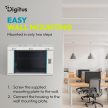 DIGITUS Dynamic-N DN-37104 19" 9U 474x600x450mm lapraszerelt üvegajtós szürke fali rack szekrény