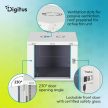 DIGITUS Dynamic-N DN-37106 19" 9U 474x600x600mm lapraszerelt üvegajtós szürke fali rack szekrény