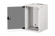 DIGITUS DN-49102 SOHO PRO 10" 9U 254x315x300mm üvegajtós szürke fali rack szekrény