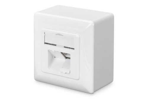 DIGITUS DN-9006-N Cat.6 Modulo50 dupla falon kívüli aljzat 2xRJ45 árnyékolt csatlakozóval