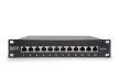 DIGITUS DN-91612S Cat.6 12port asztali fekete árnyékolt patch panel