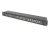 DIGITUS DN-91624S-EA-B 19" 1U 24port Cat.6A kompakt fekete árnyékolt patch panel