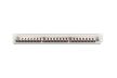 DIGITUS DN-91624S-EA 19" 1U 24port Cat.6A kompakt szürke árnyékolt patch panel