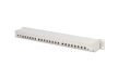 DIGITUS DN-91624S 19" 1U 24port Cat.6 kompakt szürke árnyékolt patch panel