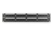 DIGITUS DN-91648U 19" 2U 48port Cat.6 kompakt fekete árnyékolatlan patch panel