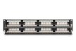 DIGITUS DN-91648U 19" 2U 48port Cat.6 kompakt fekete árnyékolatlan patch panel