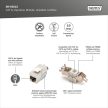 DIGITUS DN-93615 Cat.6A árnyékolt szerszám nélkül szerelhető Keystone Jack