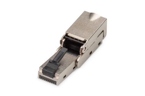 DIGITUS DN-93636 Szerszám nélkül közvetlenül szerelhető árnyékolt hajlítható dugó Cat.6A kábelekhez