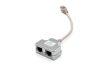 DIGITUS DN-93904 Cat.5e árnyékolt RJ45/RJ45 LAN-LAN lengő Y elosztó