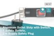 DIGITUS DN-95402 19" 1U PDU alumínium 7x Schuko aljzat CEE7/7 csatlakozó kapcsolós hálózati 2m elosztósor