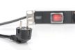 DIGITUS DN-95402 19" 1U PDU alumínium 7x Schuko aljzat CEE7/7 csatlakozó kapcsolós hálózati 2m elosztósor