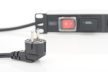DIGITUS DN-95407 19" 1U PDU 7xCEE 7/3 schuko aljzat CEE7/7 csatlakozó 2m túlfeszültségvédett elosztósor