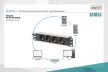 DIGITUS DN-95418 10" 1U PDU 230V 16A 4x Schuko aljzat CEE7/7 csatlakozó hálózati 2m elosztósor