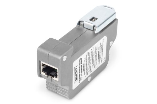 DIGITUS DN-95421 DIN sínes RJ45 PoE túlfeszültségvédő