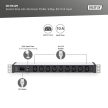 DIGITUS DN-95429 19" 1U PDU 230V 10A 9xIEC C13 aljzat IEC C14 csatlakozó 2m elosztósor