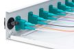 DIGITUS DN-96331/3 19" 1U 12xLC duplex OM3 toldóval pigtaillel és kötőkazettával szerelt optikai patch panel