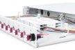 DIGITUS DN-96331-4 19" 1U 12xLC duplex OM4 toldóval pigtaillel és kötőkazettával szerelt optikai patch panel