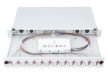 DIGITUS DN-96331-4 19" 1U 12xLC duplex OM4 toldóval pigtaillel és kötőkazettával szerelt optikai patch panel
