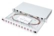 DIGITUS DN-96331-4 19" 1U 12xLC duplex OM4 toldóval pigtaillel és kötőkazettával szerelt optikai patch panel