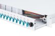 DIGITUS DN-96332/3 19" 1U 24xLC duplex OM3 toldóval pigtaillel és kötőkazettával szerelt optikai patch panel