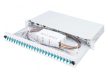 DIGITUS DN-96332/3 19" 1U 24xLC duplex OM3 toldóval pigtaillel és kötőkazettával szerelt optikai patch panel