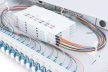 DIGITUS DN-96332-4 19" 1U 24xLC duplex OM4 toldóval pigtaillel és kötőkazettával szerelt optikai patch panel