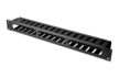 DIGITUS DN-97617 19" 1U fekete csatornás kábelvezető levehető fedéllel