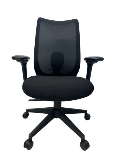 Aarven, Fekete, 4D kartámlás, deréktámaszos, Irodai forgószék