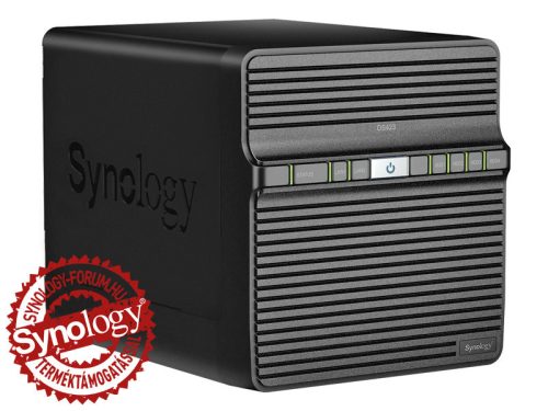 Synology DiskStation DS423 (2GB) 4x SSD/HDD lemezes NAS + regisztrációs kártya