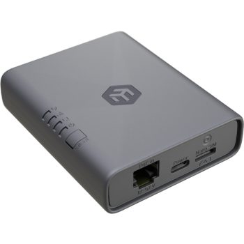  MikroTik EC25-EU&KNE KNOT 1xGbE LAN 1xSIM slot 3xSMA csatlakozó, eSIM support LTE 4G IoT Gateway