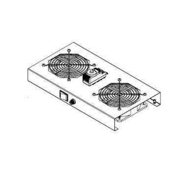   Legrand EC2VW 2 ventilátoros tetőventilátor és termosztát készlet Evoline fali szekrényhez