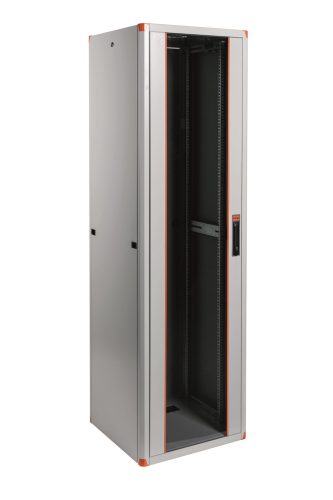 Legrand EVO42U6060 Evoline 19" 42U SZÉL:600 MÉLY:600 MAG:1894 MAX:1000kg üvegajtós szürke álló rack szekrény