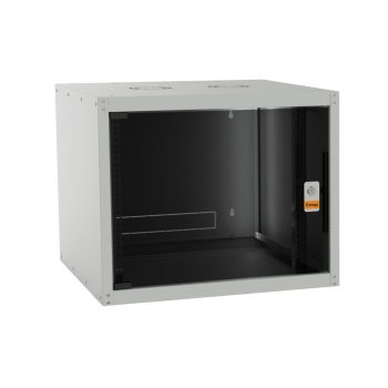   Legrand EVO7U6045 Evoline 19" 7U SZÉL:600 MÉLY:450 MAG:405 MAX:65kg üvegajtós szürke fali rack szekrény