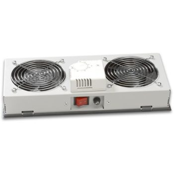   Lande LN-FAN-THM-2FWMIP-LG 2 modulos szürke ventilátor egység termosztáttal kültéri SAFEbox rack szekrényhez