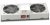Lande LN-FAN-THM-2FWMIP-LG 2 modulos szürke ventilátor egység termosztáttal kültéri SAFEbox rack szekrényhez