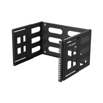   Lanberg FB01-5406-10B 19" 6U 400mm MAX:12kg kihajtható fekete fali konzol