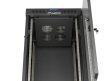 Lanberg FF01-6624-12BL 19" 24U SZÉL:600mm MÉLY:600mm MAG:1320mm lapraszerelt LCD üvegajtós fekete álló rack szekrény