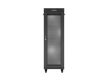 Lanberg FF01-6637-23BL 19" 37U SZÉL:600mm MÉLY:600mm MAG:1898mm lapraszerelt LCD hálós fémajtós fekete álló rack szekrény