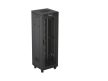Lanberg FF01-6637-23BL 19" 37U SZÉL:600mm MÉLY:600mm MAG:1898mm lapraszerelt LCD hálós fémajtós fekete álló rack szekrény