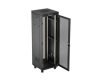 Lanberg FF01-6637-23BL 19" 37U SZÉL:600mm MÉLY:600mm MAG:1898mm lapraszerelt LCD hálós fémajtós fekete álló rack szekrény