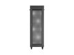 Lanberg FF01-6637-23BL 19" 37U SZÉL:600mm MÉLY:600mm MAG:1898mm lapraszerelt LCD hálós fémajtós fekete álló rack szekrény
