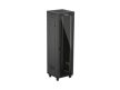 Lanberg FF01-6642-12BL 19" 42U SZÉL:600mm MÉLY:600mm MAG:2097mm lapraszerelt LCD üvegajtós fekete álló rack szekrény