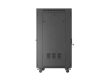 Lanberg FF01-6827-23BL 19" 27U SZÉL:600mm MÉLY:800mm MAG:1461mm lapraszerelt LCD hálós fémajtós fekete álló rack szekrény