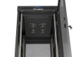Lanberg FF01-6827-23BL 19" 27U SZÉL:600mm MÉLY:800mm MAG:1461mm lapraszerelt LCD hálós fémajtós fekete álló rack szekrény