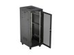 Lanberg FF01-6832-23BL 19" 32U SZÉL:600mm MÉLY:800mm MAG:1676mm lapraszerelt LCD hálós fémajtós fekete álló rack szekrény
