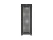 Lanberg FF01-8047-23BL 19" 47U SZÉL:800mm MÉLY:1000mm MAG:2344mm lapraszerelt LCD hálós fémajtós fekete álló szerver szekrény