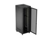 Lanberg FF01-8047-23BL 19" 47U SZÉL:800mm MÉLY:1000mm MAG:2344mm lapraszerelt LCD hálós fémajtós fekete álló szerver szekrény